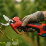 avantages secateur electrique en action jardinage